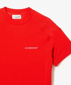 Lacoste T-Shirts>Herren T-Shirt Aus Bio-Baumwoll-Pique Rot S5H