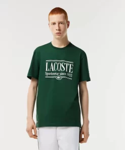 Lacoste T-Shirts>Herren T-Shirt Aus Jersey Grun 132