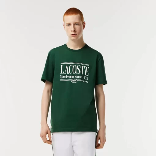 Lacoste T-Shirts>Herren T-Shirt Aus Jersey Grun 132