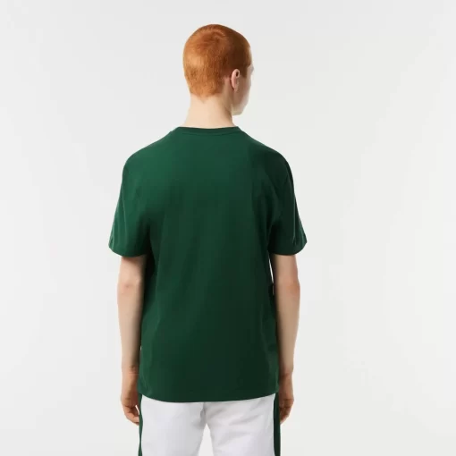 Lacoste T-Shirts>Herren T-Shirt Aus Jersey Grun 132