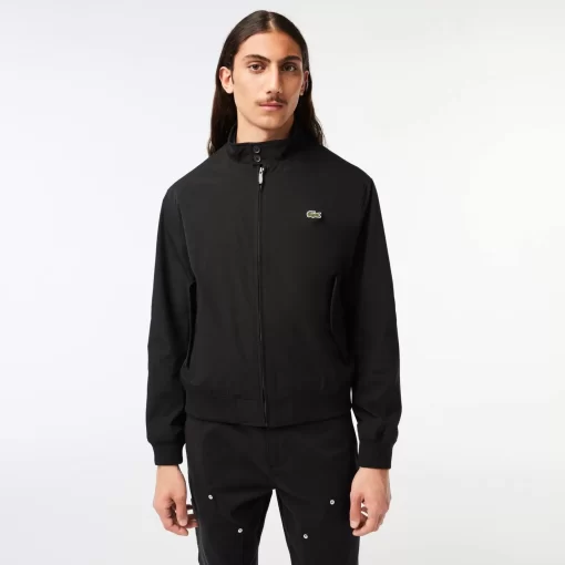 Lacoste Jacken & Mäntel>Herren Wasserabweisende Leichte Twill-Jacke Schwarz 031