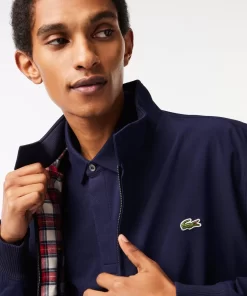 Lacoste Jacken & Mäntel>Herren Wasserabweisende Leichte Twill-Jacke Navy Blau 166