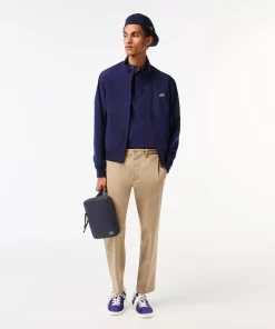 Lacoste Jacken & Mäntel>Herren Wasserabweisende Leichte Twill-Jacke Navy Blau 166