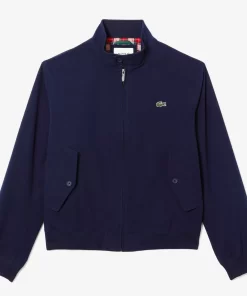 Lacoste Jacken & Mäntel>Herren Wasserabweisende Leichte Twill-Jacke Navy Blau 166