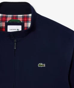 Lacoste Jacken & Mäntel>Herren Wasserabweisende Leichte Twill-Jacke Navy Blau 166