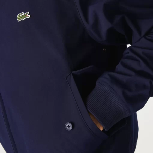 Lacoste Jacken & Mäntel>Herren Wasserabweisende Leichte Twill-Jacke Navy Blau 166