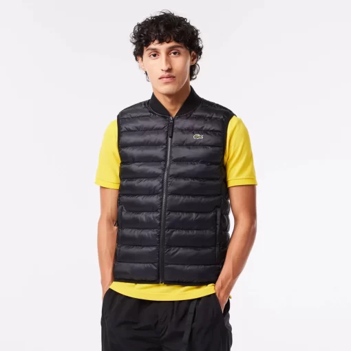 Lacoste Jacken & Mäntel>Herren Wasserabweisende Westenjacke Schwarz 031