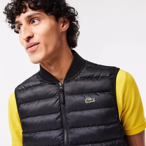 Lacoste Jacken & Mäntel>Herren Wasserabweisende Westenjacke Schwarz 031