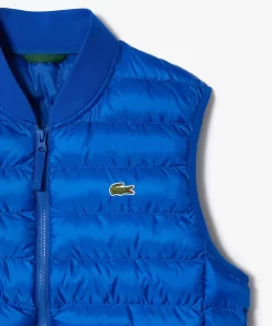 Lacoste Jacken & Mäntel>Herren Wasserabweisende Westenjacke Kobaltblau Jq0