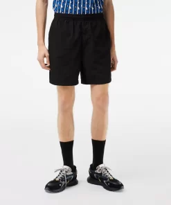 Lacoste Hosen & Shorts>Herren Wasserfeste Taft-Shorts Schwarz 031