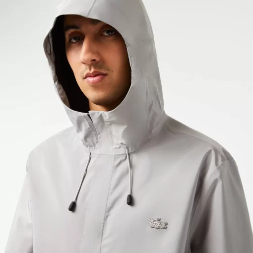 Lacoste Jacken & Mäntel>Herren Wasserfeste Trainingsjacke Grau Kzw