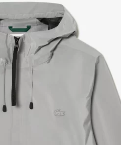 Lacoste Jacken & Mäntel>Herren Wasserfeste Trainingsjacke Grau Kzw