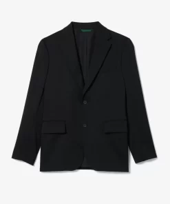 Lacoste Jacken & Mäntel>Herren Woll-Jacke Mit Stretch Schwarz 031