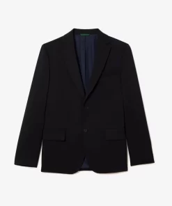 Lacoste Jacken & Mäntel>Herren Woll-Jacke Mit Stretch Navy Blau Hde