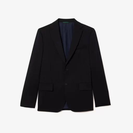 Lacoste Jacken & Mäntel>Herren Woll-Jacke Mit Stretch Navy Blau Hde