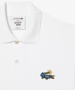 Lacoste Poloshirts>Herren X Netflix Poloshirt Aus Bio-Baumwolle Weis Vir