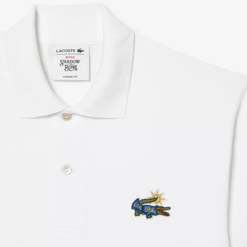 Lacoste Poloshirts>Herren X Netflix Poloshirt Aus Bio-Baumwolle Weis Vir