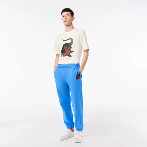 Lacoste Hosen & Shorts>Herren X Netflix Trainingshose Mit Croc-Print Atherisches Blau L99