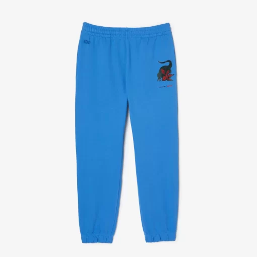 Lacoste Hosen & Shorts>Herren X Netflix Trainingshose Mit Croc-Print Atherisches Blau L99