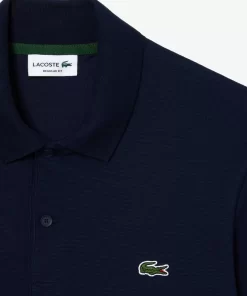 Lacoste Poloshirts>Herren Poloshirt Aus Bio-Baumwolle Navy Blau 166