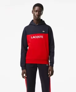 Lacoste Sweatshirts>Herren Pulli Mit Logo Und Colourblock Navy Blau / Rot Fzj