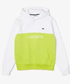 Lacoste Sweatshirts>Herren Pulli Mit Logo Und Colourblock Weis / Gelb Ug5