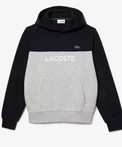 Lacoste Sweatshirts>Herren Pulli Mit Logo Und Colourblock Navy Blau / Heidekraut Grau E6A