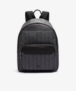 Lacoste Rucksäcke>Herren Rucksack The Blend Aus Canvas Monogram Noir Gris H45