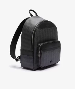 Lacoste Rucksäcke>Herren Rucksack The Blend Aus Canvas Monogram Noir Gris H45