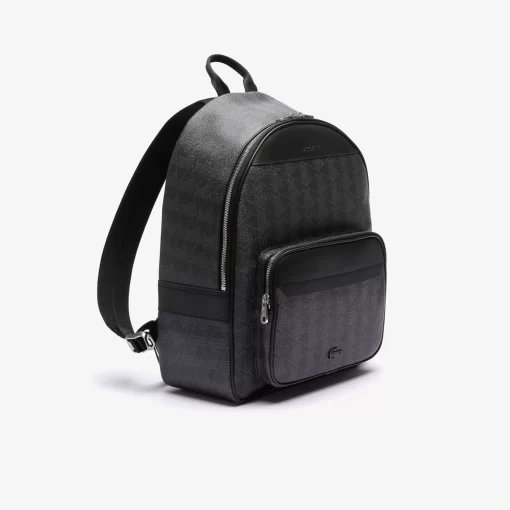 Lacoste Rucksäcke>Herren Rucksack The Blend Aus Canvas Monogram Noir Gris H45