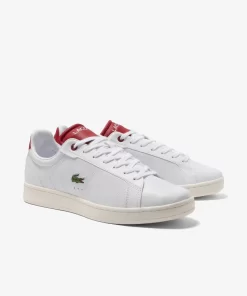 Lacoste Sneakers>Herren Sneakers Carnaby Pro Aus Leder Mit Fersendetail White / Red 286