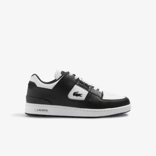 Lacoste Sneakers>Herren Sneakers Court Cage Aus Farbigem Kontrast-Leder White/Black 147