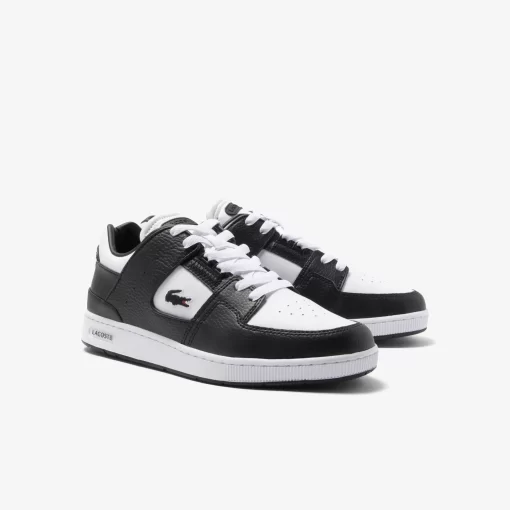 Lacoste Sneakers>Herren Sneakers Court Cage Aus Farbigem Kontrast-Leder White/Black 147