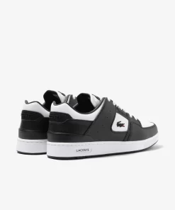 Lacoste Sneakers>Herren Sneakers Court Cage Aus Farbigem Kontrast-Leder White/Black 147