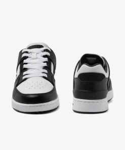 Lacoste Sneakers>Herren Sneakers Court Cage Aus Farbigem Kontrast-Leder White/Black 147