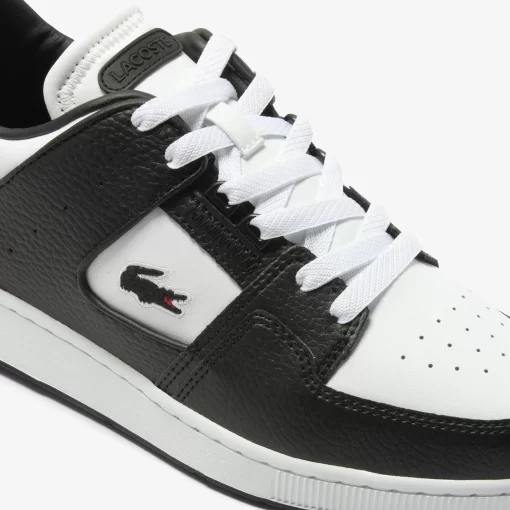 Lacoste Sneakers>Herren Sneakers Court Cage Aus Farbigem Kontrast-Leder White/Black 147