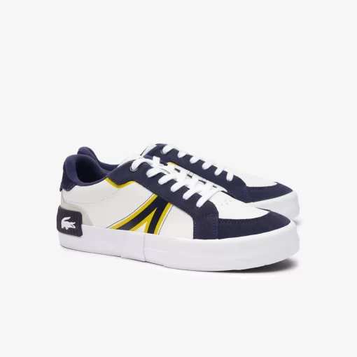 Lacoste Sneakers>Herren Sneakers L004 Aus Leder Mit Colourblock White / Navy 042