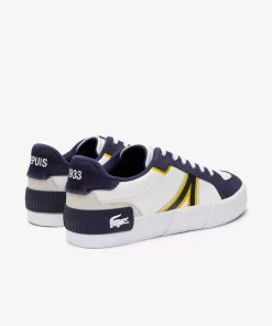 Lacoste Sneakers>Herren Sneakers L004 Aus Leder Mit Colourblock White / Navy 042