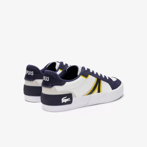 Lacoste Sneakers>Herren Sneakers L004 Aus Leder Mit Colourblock White / Navy 042