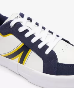 Lacoste Sneakers>Herren Sneakers L004 Aus Leder Mit Colourblock White / Navy 042