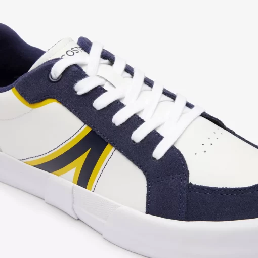 Lacoste Sneakers>Herren Sneakers L004 Aus Leder Mit Colourblock White / Navy 042