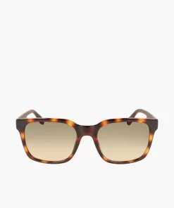 Lacoste Sonnenbrillen>Herren Sonnenbrille Mit Eckigem Kunststoffrahmen Matte Havana 230