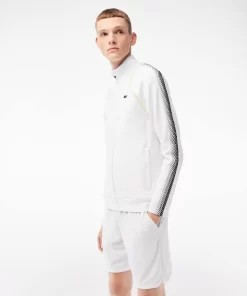 Lacoste Tennis>Herren Sweatshirt Tennis X Daniil Medvedev Weis / Gelb Wui