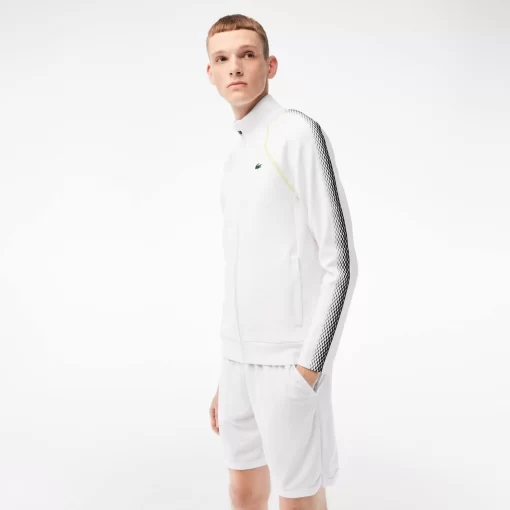 Lacoste Tennis>Herren Sweatshirt Tennis X Daniil Medvedev Weis / Gelb Wui