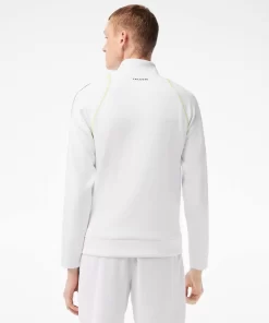 Lacoste Tennis>Herren Sweatshirt Tennis X Daniil Medvedev Weis / Gelb Wui