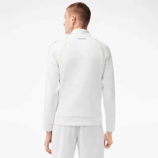 Lacoste Tennis>Herren Sweatshirt Tennis X Daniil Medvedev Weis / Gelb Wui