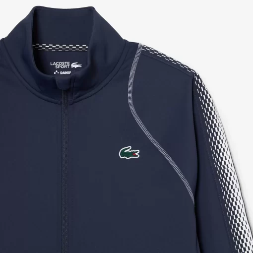 Lacoste Tennis>Herren Sweatshirt Tennis X Daniil Medvedev Blau / Weis C9C