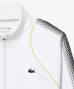 Lacoste Tennis>Herren Sweatshirt Tennis X Daniil Medvedev Weis / Gelb Wui