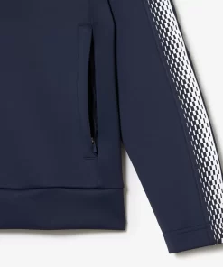 Lacoste Tennis>Herren Sweatshirt Tennis X Daniil Medvedev Blau / Weis C9C