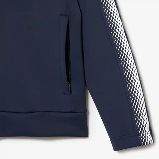 Lacoste Tennis>Herren Sweatshirt Tennis X Daniil Medvedev Blau / Weis C9C